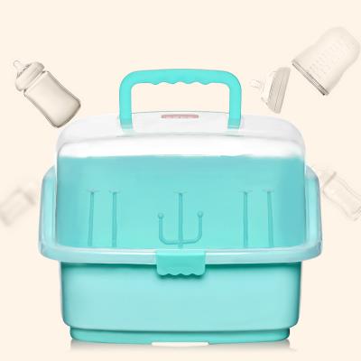 China New Viable Colorful Baby Drying Rack Plastic Bottle Storage Box For Kids Toys Children Storage Box for sale