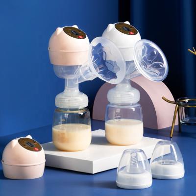 China BPA Free OEM Baby Massage Electric Breast Pump Bottles USB Plastic Connector Electronic Breast Pump With Breast Shell for sale