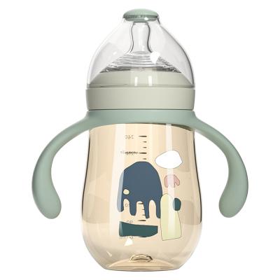 China BPA Free PPSU Baby Drink Milk Straw Bottle 320ml Plastic Water Bottle Bpa Free Feeding Bottle With Straw for sale