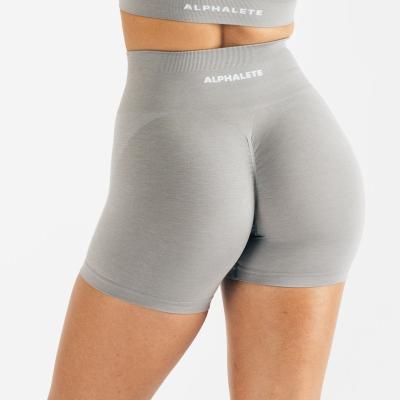 China ECHT NVGTN supplier womens spandex shorts lulu shorts activewear 2022 breathable MID GRAY Seamless crack! crack! AMPLIFYING SOON for sale