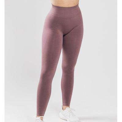 China Factory Wholesale Custom Antibacterial Fabric Women Yoga Pants Gym Top Fitness Plus Size Booty Butt Crac! crack! seamless boost leggings for sale