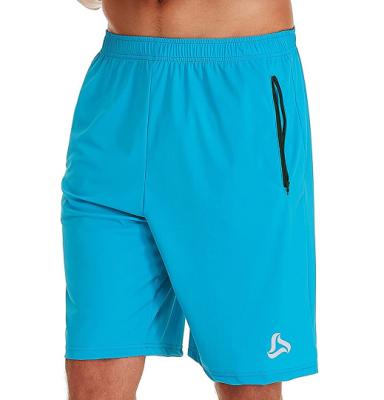 China Wholesale OEM Antibacterial Mens Running Shorts Sport Workout Basketball Shorts With Zipper Pockets Men Gym Wear for sale