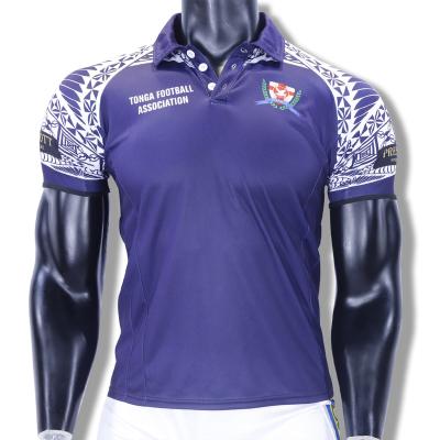 China New Custom Made Anti-UV Good Quality Quick Dry Sublimated Printing Rugby Uniform Polo Shirts Designer Team Sports Club Rugby Tank Tops for sale