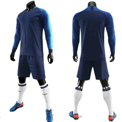 China Autumn Winter Adult Soccer Jerseys Long Sleeve Squares Sportswear Football Training Suits Sports Wear Soccer Uniforms Tracksuits for sale