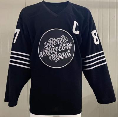 China Shirts & Tops New Arrival Custom Double Sided Reversible Tackle Twill Embroidery Ice Hockey Jerseys Long Sleeve Custom Man Ice Hockey for sale