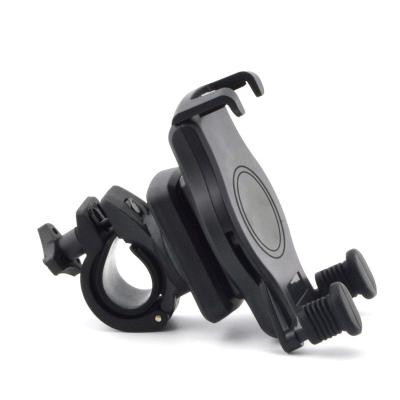 China 360 Degree Adjustable Universal Mini Swivel Bike Bicycle Mount Clip Plastic Phone Holder for sale