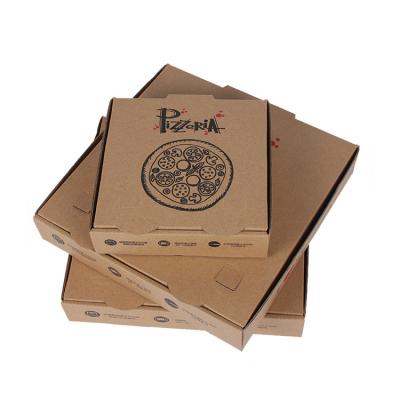 China Eco Friendly Recyclable Disposable Folding Food Box Corrugated Packaging Box Pizza Paper Box 13 Inch for sale