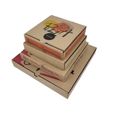 China Recyclable Wholesale Custom Cheap Pizza Paper Boxes Caixas Para Pizzas 7/10/12 Inch Pizza Paper Boxes for sale