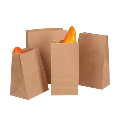 China Recyclable Wax Kraft Brown Snack Sandwich Bag Custom Pattern Restaurant White Paper Bags for sale