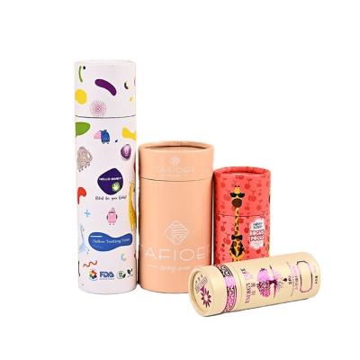 China Skin Care Product Packaging Recycled Safe Kraft Paperboard Custom Round Lipstick Lipstick Paper Tube Cosmetic Packaging for sale