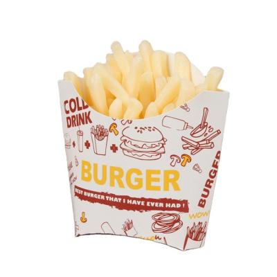 China Recycled Materials OEM Factory French Fries Box Direct French Fries Packaging Box Takeout French Fries Box for sale