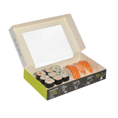 China De Togo Sushi Packaging Custom Take Away Disposable Sushi Take Away Box Bento Food Luxury Gift Paper for sale