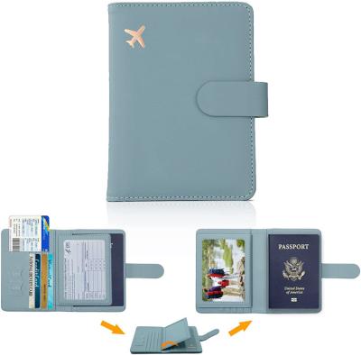 China Waterproof Ladies Travel Wallet Passport Cover Documents Card Holder Protector Vaccine Leather for sale