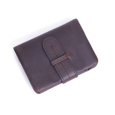 China Wholesales Waterproof Oil To Wax Leather Men's Wallet Multi-Card Coin Purse Card Leather Wallet for sale