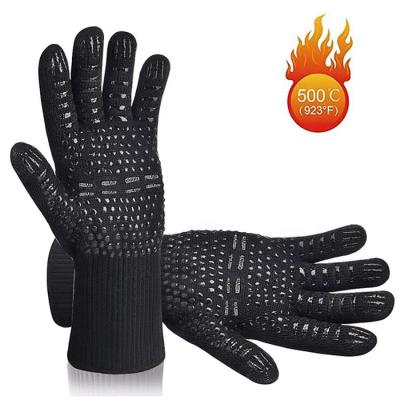 China Highest Quality Heat Resistant Elclusive Oven Gloves Withstand Extreme Heat 1472f BBQ Grill Gloves for sale