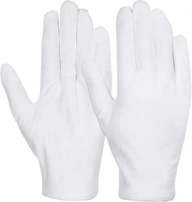 China Wefocus Cotton Comfortable White Knitted Gloves For Work for sale