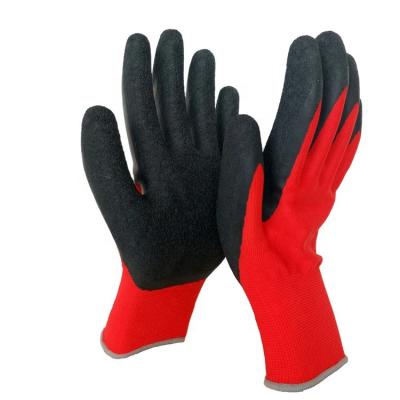 China Wefocus Fluctuating High Quality Cheap Price 13g Crinkle Outdoor Latex Coated Glove for sale