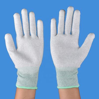 China 2020 New Arrival Drop-shipping Free Sample PU Plam Anti Static Carbon Fiber Glove Anti Static Esd Gloves for sale