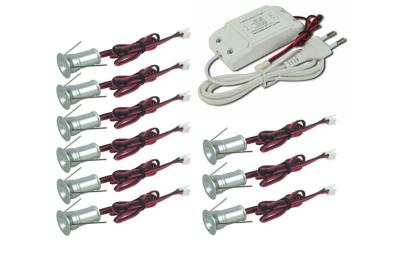 China o diodo emissor de luz de 1W *9pcs Dimmable ilumina para baixo o jogo, 98lm*9, projetores ressessed 85-277Vac da cor de R/G/B à venda