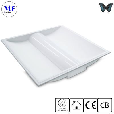 China Iluminación comercial Panel de luz LED Techo Troffer Iluminación 50W 2*4FT Retardante de llama Techo anti-reflejo en venta