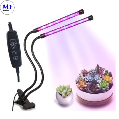 Cina USB Smart Mini LED Grow Tube Light Rosso Blu 10-40W 360° Flessibile Con Controller Clip Da Tavolo Per Interni in vendita