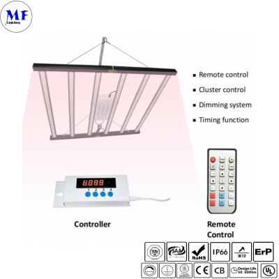 China IP66 Lâmpada de crescimento à prova d'água PAR Marjuana Smart Dimmable Plant Grow Hydroponic Light With Remote Control à venda