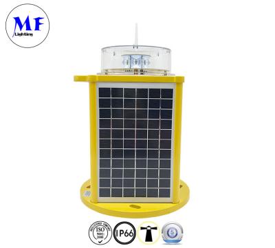 China Solar Power LED Aviation Light Type B With Red Green Yellow White Blue Flashing Navigation Marine Sea Boat Warning for sale