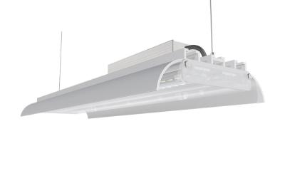 Cina BAIA LINEARE LATERALE GLASSATA DIMMABLE della COPERTURA K3 LED della LENTE DUE di 120W 175LM/W IK10 ALTA in vendita