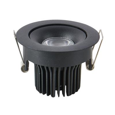 China Anti Glare IP54 Black White Housing COB LED Ceiling Mounted Adjustable Spotlights for sale