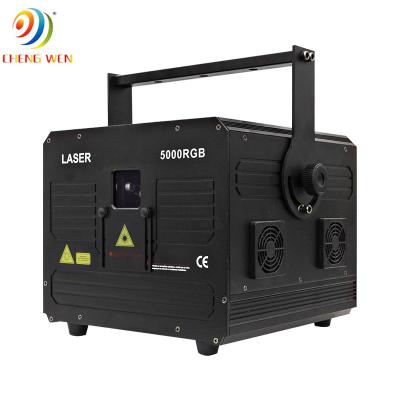 China Theme Park 5W RGB Laser Projector Stage Animation Light 40Kpps ILDA Small Beam Full Color Lighting for sale