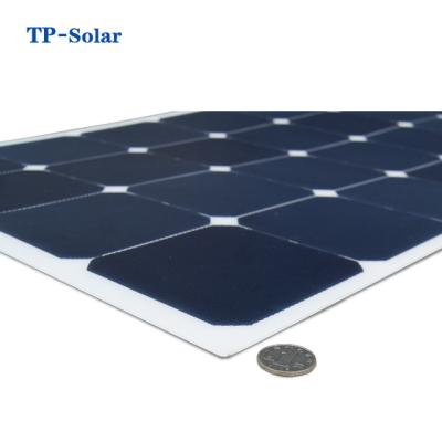 China anti slippery walkable semi flexible solar panel 110w surface rough ETFE 1134*544*3mm for sale