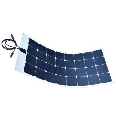 China Flexible Camping Boat RV Solar Panel 50W 12V Monocrystalline Bendable for sale