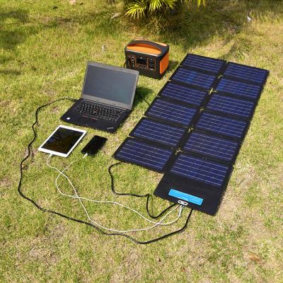 China Foldable Portable Solar Power Bank Charger Miltipurpose Generetor Panel 100w Super Charge For Mobile Phone 320*220*90mm for sale