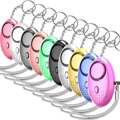 China Self-defense Articles for Women 2023 New 130dB Siren Security Emergency Personal Alarm Personal Self-defense Key Chain for Women for sale