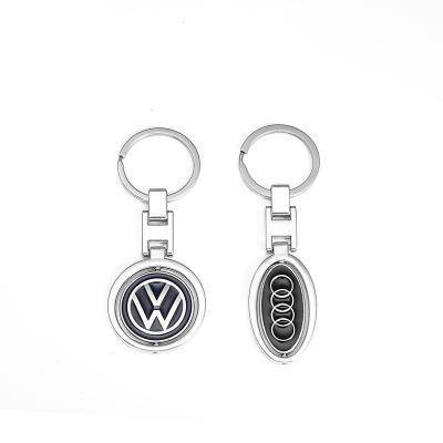 China Self-defense Items For Custom Wholesale Car Woman Logo Trotate Key Chain Metal Rotating Key Chain Logo Key Chains Key Holder for sale