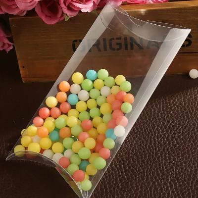 China Recyclable Custom High Quality Transparent Pillow Candy Plastic Packaging Box for sale