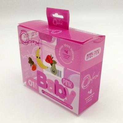 China Custom Clear Plastic Printed Transparent Folding Baby Products Recyclable Packaging Box for sale