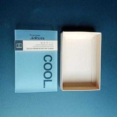 China Recyclable PP Printed Match Black Packing Box , Underwear Packing Frosted Box for sale