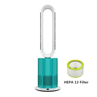 China Cooling and Air Purifier Floor Standing Electric Bladeless Air Purifier Home Appliances HEPA 13 Purifier Filter Air Fan Fans for sale