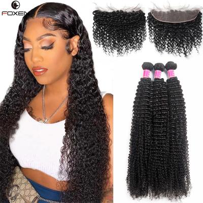 China Wholesale Water Wave Double Unprocessed Raw Virgin Hair Cuticle Aligned Hair Vendors, 100% Top Grade Remy Indian Hair Bulk Hair for sale