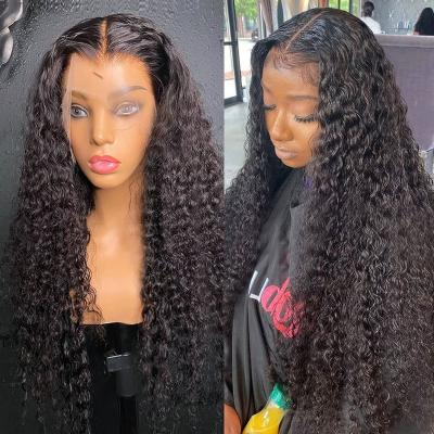 China Wholesale Curl Virgin Hair Lace Front Wigs Pre Plucked Hd Lace Wig Hd Lace Frontal Wig Indian Curly Transparent Curly Raw Human Hair Wig for sale