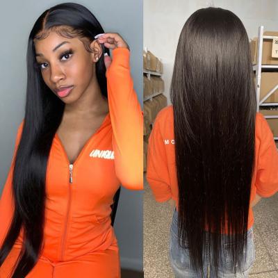 China Best Thin Swiss Straight 360 Virgin Hair Wig 24Inch Hd Lace Front Human Hair Wig Wholesale Silky Straight Lace Front Hair Wig for sale