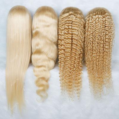 China Virgin Brazilian Human Hair Wig Wave 30 Inch Silky Straight Blonde 613 Full Lace For Braiding With Baby Hair 613 Wigs Full Hd Glueless Lace Wigs for sale