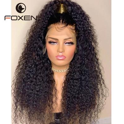 China 36 Inch 4X4 13X4 Full Lace Wet Wigs & Wavy Sheer Curly Hair Wholesale Wet And Wavy For Women 30 Color In Cuticle Aligned Unprocessed for sale