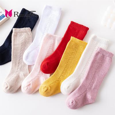 China QUICK DRY baby thong spanish hollow socks for girls spring summer cotton baby apparel ins style toddler socks for sale