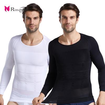 China 2021 Rise QUICK DRY men's long sleeve train clothing corset fitness wear hot body underwear for men for sale