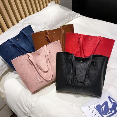 China Hot Selling Lady Shoulder Bags Designer PU Leather Handbag Tote Bag Luxury Women Bag Fashion for sale