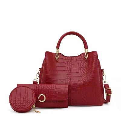 China Wholesale Luxury Purses and Fashion Custom Logo Handbags for Women Designer Fashion Lady Handbags Sets for sale