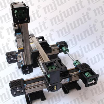 China Hotels mjunit Z Belt Drive Position Table X/Y Linear Stage / Linear Rail With 700x700x100mm Stroke for sale