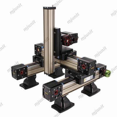 China Mjunit XYZ Hotels Linear Non-Standard 3 Axis Module Belt Slide Precision Linear Synchronous Linear Guide Gantry Construction for sale